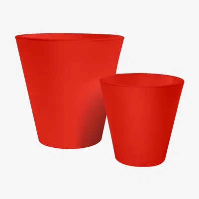 Made in Design New pot Flowerpot - H 60 cm by Serralunga Red