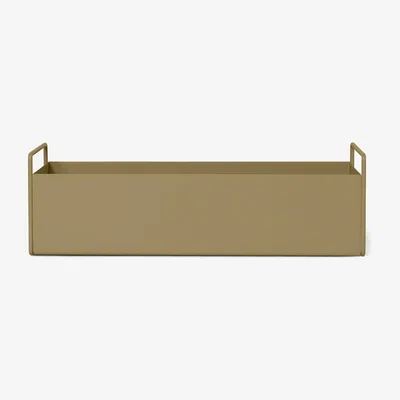 Made in Design Plant Box Small Flowerpot - / Basket - L 45 x H 14 cm x Depth 25 cm by Ferm Living Green