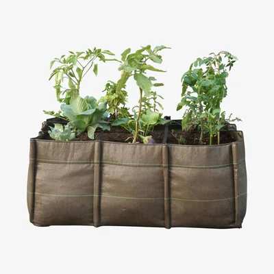 Made in Design BacLong Geotextile Planter - Outdoor - 105 L by Bacsac Brown