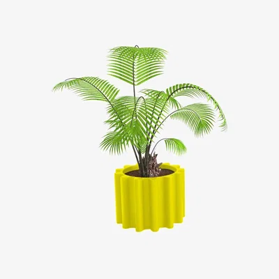 Made in Design Gear Flowerpot - Pot by Slide Yellow