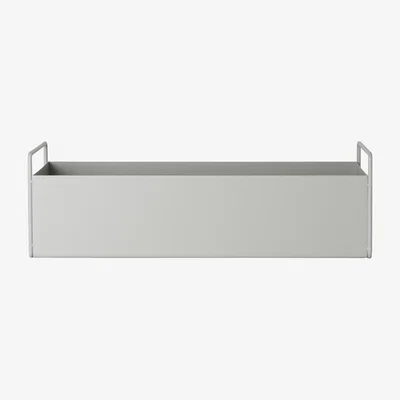 Made in Design Plant Box Small Flowerpot - Basket / L 45 x H 14 cm by Ferm Living Grey