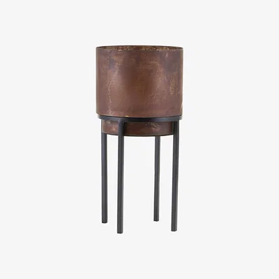 Made in Design Nian Small Flowerpot - / With legs - Ø 15 x H 32 cm by House Doctor Metal
