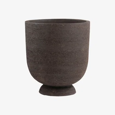 Made in Design Terra Large Flowerpot - / Clay - Ø 50 x H 60 cm by AYTM Brown