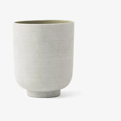 Made in Design Collect SC70 Flowerpot - / Ø 15 x H 18 cm - Polystone by &tradition Green