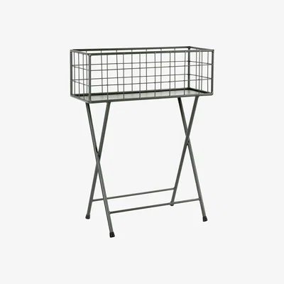 Made in Design Grid Flowerpot - / L 60 x H 78 cm - Metal by Serax Green