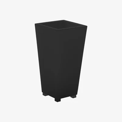 Made in Design Kabin High 70 Flowerpot by Serralunga Black