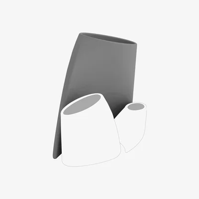 Made in Design Tao L Flowerpot - H 90 cm by MyYour Grey