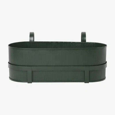 Made in Design Bau Flowerpot - / With bracket - Metal by Ferm Living Green