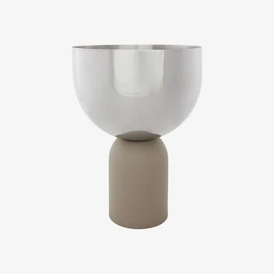 Made in Design Torus Flowerpot - / Metal - Ø 17 x H 23 cm by AYTM Beige/Metal
