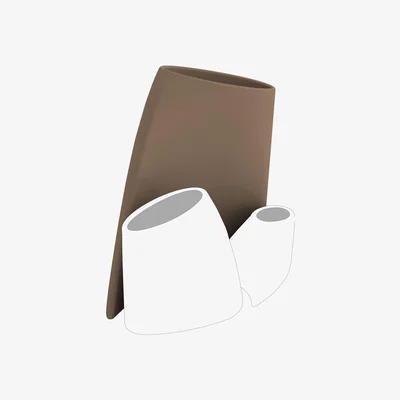 Made in Design Tao L Flowerpot - H 90 cm by MyYour Beige