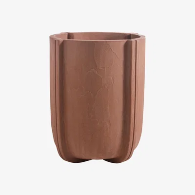Made in Design Cassero Flowerpot - Polethylene - Ø 60 x H 70 cm by Serralunga Brown