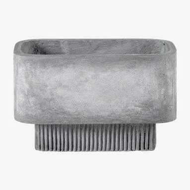 Made in Design Highlands Small Flowerpot - / 42 x 24 cm - Fibre cement by Bolia Grey