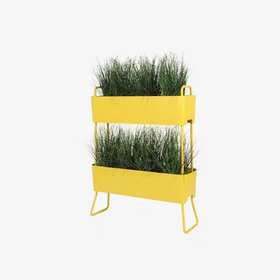 Made in Design Greens Duo Flowerpot - Set of 2 -  L 100 cm by Maiori Yellow