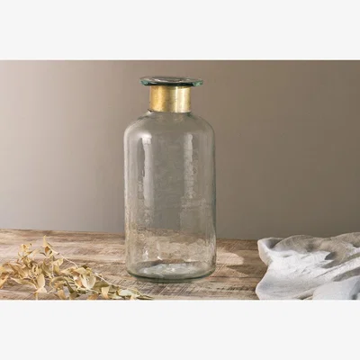 Nkuku Chara Hammered Bottle - HammeredNkukuVASES & PLANTERS
