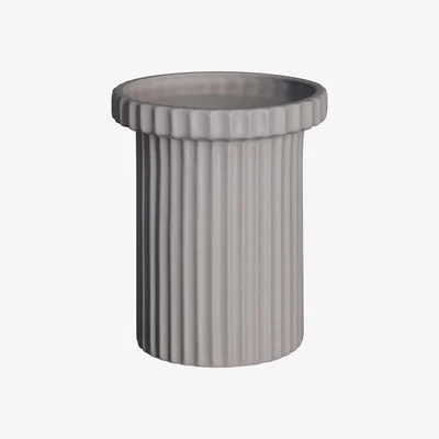 Nordic Nest Stripe flower pot small 18 cm Sandy mole