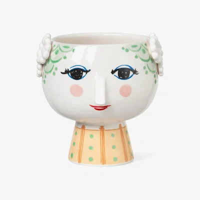 Nordic Nest Eva flower pot on foot Ø 15.5 cm green