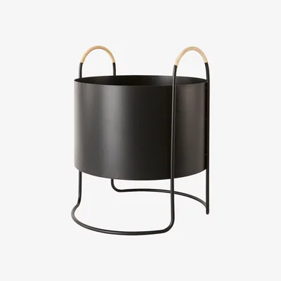 Nordic Nest Maki flower box Ø40 cm Black