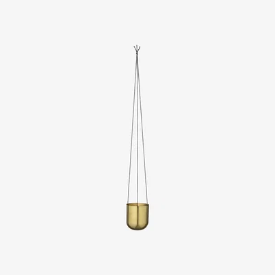 Nordic Nest Bloomingville hanging flowerpot metal brass