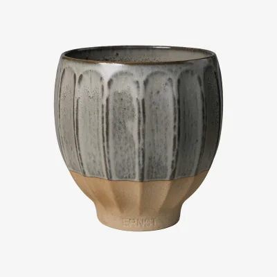 Nordic Nest ERNST Ernst plant pot Grey-natural Ø18x18 cm