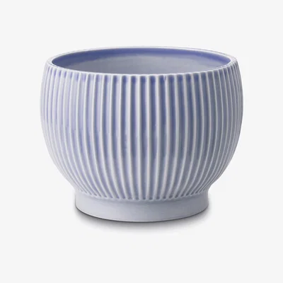 Nordic Nest Knabstrup flower pot fluted Ø14.5 cm Lavender blue