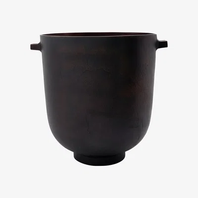 Nordic Nest Foem flowerpot Ø25 cm Browned brass