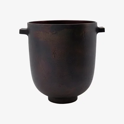 Nordic Nest Foem flowerpot Ø20 cm Browned brass