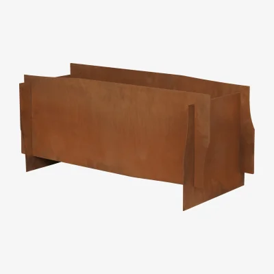 Nordic Nest Ferm Living Lapel planter flower box Rust 33x35x75 cm