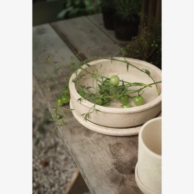Nordic Nest DBKD Terra bowl planter Sand Ø30x10.5 cm