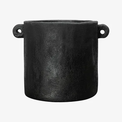 Nordic Nest Charcoal flower pot black Large