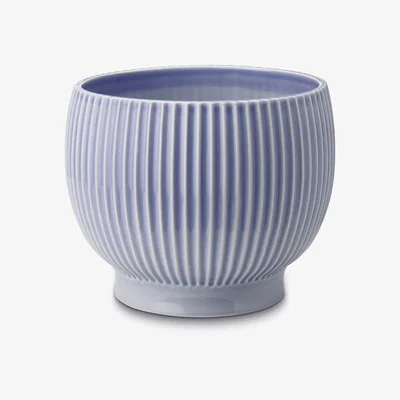 Nordic Nest Knabstrup flower pot fluted Ø16.5 cm Lavender blue