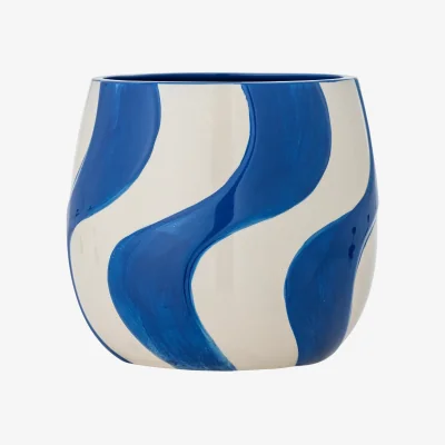 Nordic Nest Bloomingville Romy planter Ø20.5 cm Blue