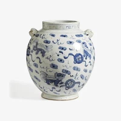 OKA OKA, Pulao Vase - Antique Blue, Planters