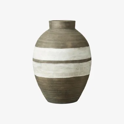 OKA Asimina Planter Small - Grey / White