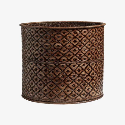 OKA Giant Mandalay Planter - Dark Brown