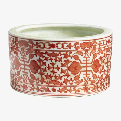 OKA Large Shou Planter - Coral