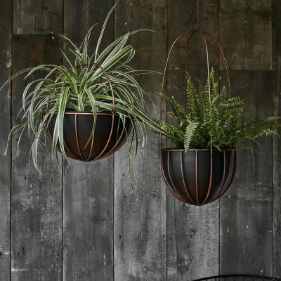 Olivia's Ivyline Indoor Kensington Copper Hanging Planter|Outlet