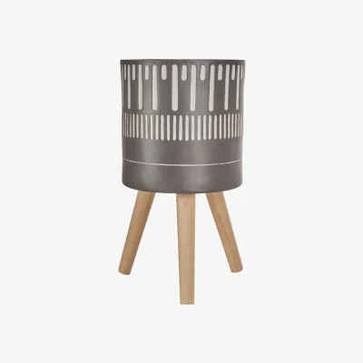 Olivia's Olivia's Daniel Planter Black And White / Large