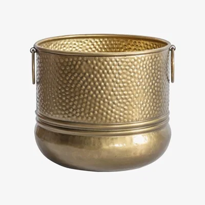 Olivia's Gallery Direct Capulin Brass Antique Planter / Large