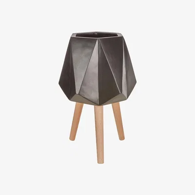 Olivia's Olivia's Daniel Planter Multifaceted Black | Outlet / Large