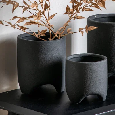 Olivia's Gallery Interiors Jax Planter Black Medium