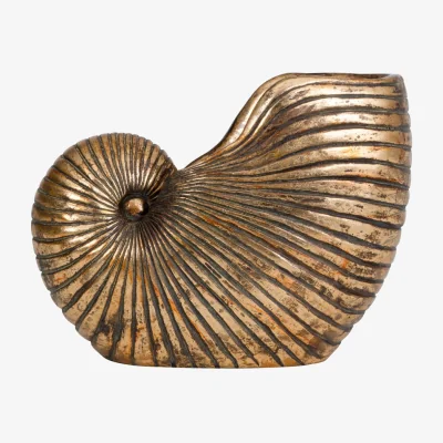 Olivia's Libra Golden Shell Planter