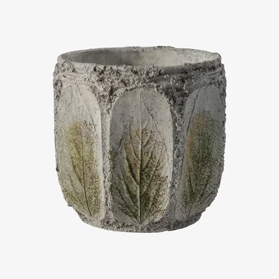 Olivia's Gallery Interiors Borela Rustic Green Pot | Outlet / Small