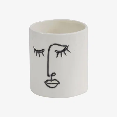 Olivia's Libra Dolomite Face Planter - Discontinued / White / Large