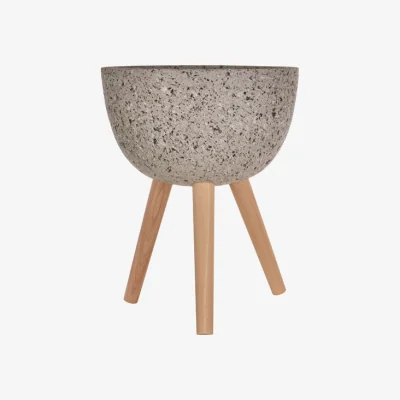Olivia's Olivia's Daniel Planter Grey Rounded / Large