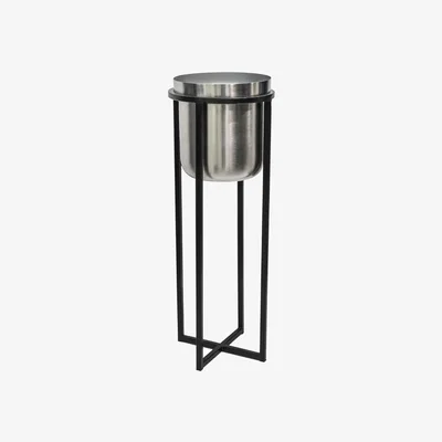 Olivia's Ivyline Calla Planter Stand Black & Pewter / Large