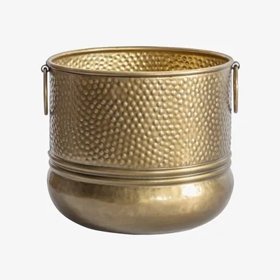 Olivia's Gallery Direct Capulin Brass Antique Planter Small | Outlet / Small