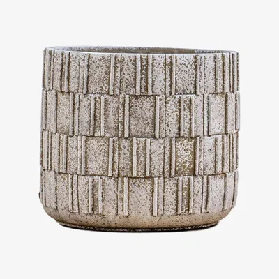 Olivia's Gallery Interiors Xander Planter Large Stone Grey / Large