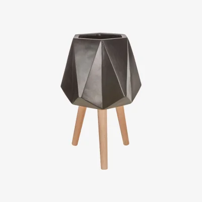 Olivia's Olivia's Daniel Planter Multifaceted Black / Small