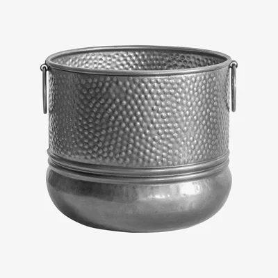 Olivia's Gallery Direct Capulin Nickel Antique Planter / Small