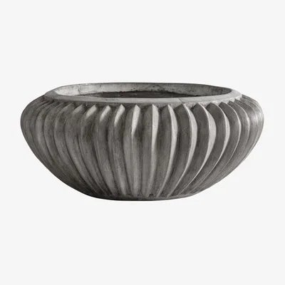Olivia's Gallery Direct Evora Anthracite Bowl Planter Grey | Outlet